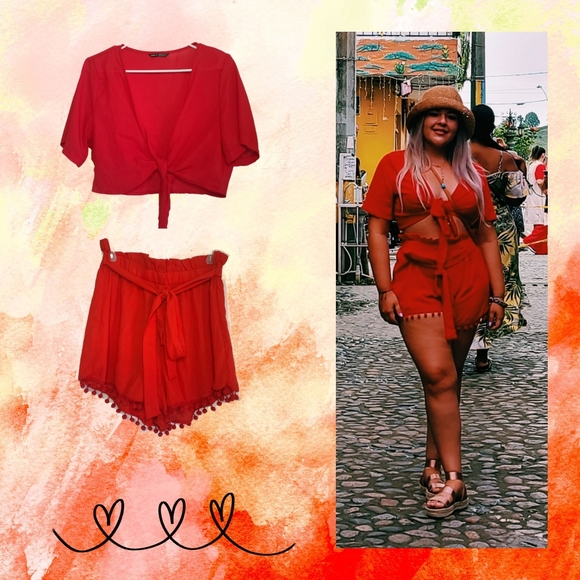 Red 2 Piece Set - Picture 1 of 12